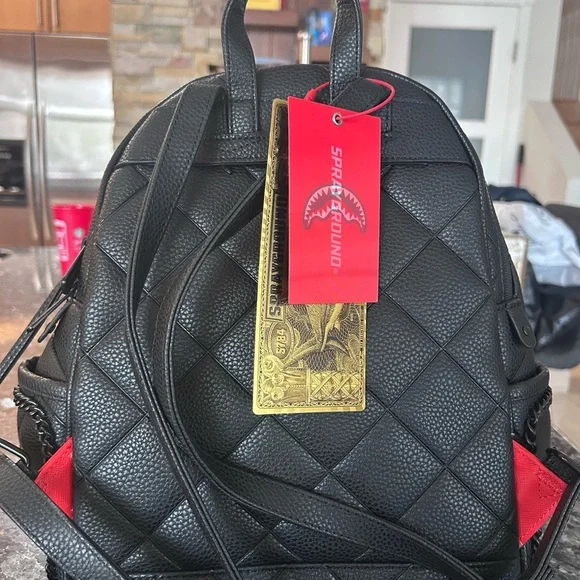 Sprayground Black Luxe Backpack - Picture 4 of 11